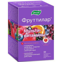 Эвалар фруттилар мультивитамины пастилки жевательные 4г №30 вкус клубника в форме мармеладных ягод