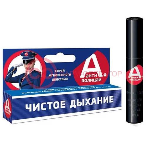 Антиполицай брес контрол спрей-дезодорант для полости рта 10мл Антиполицай брес контрол спрей-дезодорант для полости рта 10мл