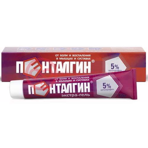 Пенталгин экстра-гель гель для наружного применения 5% 50г Пенталгин экстра-гель гель для наружного применения 5% 50г
