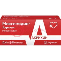 Моксонидин-акрихин таблетки покрытые пленочной оболочкой 0,4мг №60