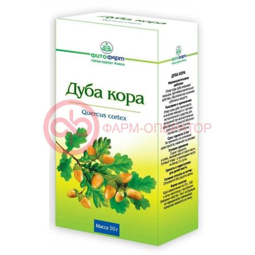 Дуба кора измельченная 50г Дуба кора измельченная 50г