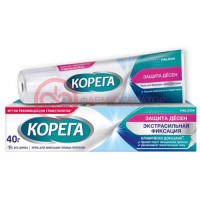 Корега крем для фиксации зубных протезов 40г защита десен