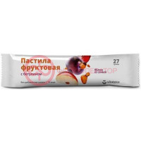 Витатека пастила 27г яблоко + слива с бетулином