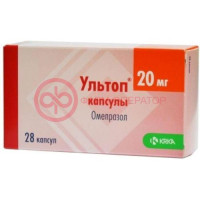 Ультоп капсулы кишечнорастворимые 20мг №28
