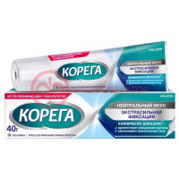 Корега крем для фиксации зубных протезов 40г нейтральный вкус