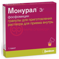 Монурал гранулы для приготовления раствора для приема внутрь 3г 6г №1