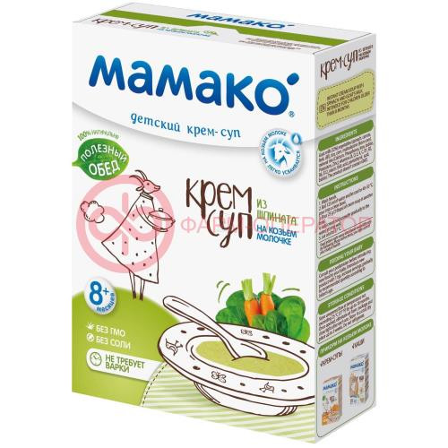 Мамако крем-суп 150г из шпината на козьем молоке 8мес + Мамако крем-суп 150г из шпината на козьем молоке 8мес +