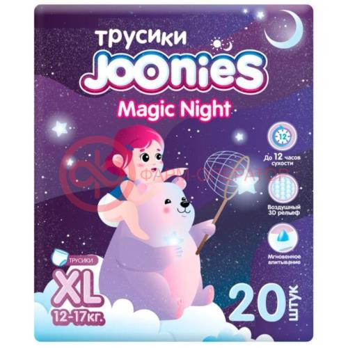 Джунис мэджик найт подгузники-трусики для детей №20 р xl 12-17кг