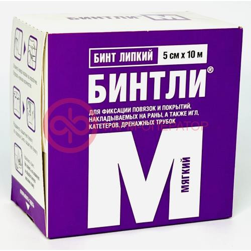 Бинтли-м бинт липкий проницаемый 5смх10м