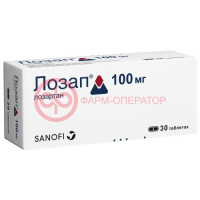 Лозап таблетки покрытые пленочной оболочкой 100мг №30