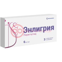 Энлигрия раствор для подкожного введения 6мг/мл 3мл №3