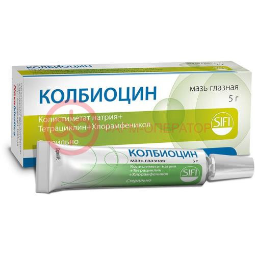 Колбиоцин мазь глазная 5г Колбиоцин мазь глазная 5г