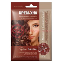 Фитокосметик крем-хна 50мл иранская натур. + репейн. масло каштан
