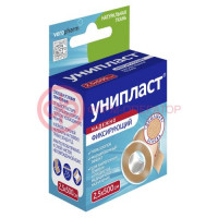 Унипласт лейкопластырь фиксирующий 2,5х500см ткан