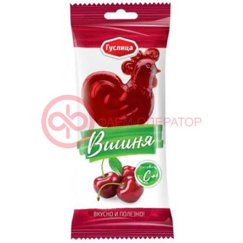 Гуслица леденцовая карамель 17г петушок цинк + вит с вкус вишни Гуслица леденцовая карамель 17г петушок цинк + вит с вкус вишни