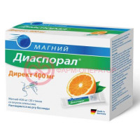Магний диаспорал директ гранулы 400мг 2220мг №20 апельсин