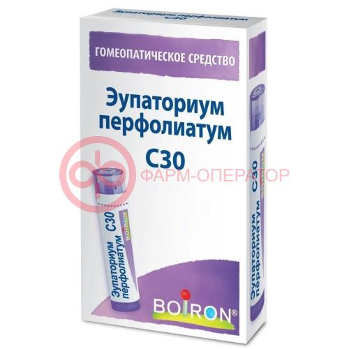 Эупаториум перфолиатум с30 гранулы гомеопатические 4г монокомп препар растит происх Эупаториум перфолиатум с30 гранулы гомеопатические 4г монокомп препар растит происх