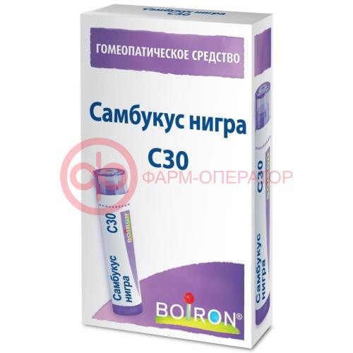 Самбукус нигра с30 гранулы гомеопатические 4г монокомп препар растит происх Самбукус нигра с30 гранулы гомеопатические 4г монокомп препар растит происх