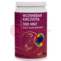Фолиевая кислота капсулы 0,3мг 400мг №60