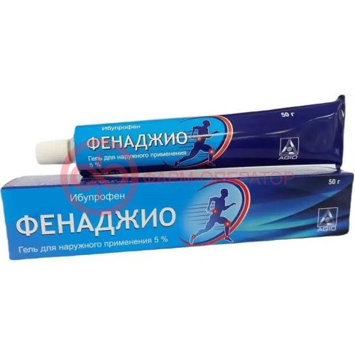 Фенаджио гель для наружного применения 5% 50г Фенаджио гель для наружного применения 5% 50г