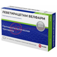 Леветирацетам велфарм таблетки покрытые пленочной оболочкой 500мг №30