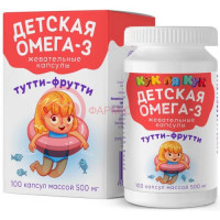 Кук ля кук детская омега-3 капсулы жевательные №100 со вкусом тутти-фрутти