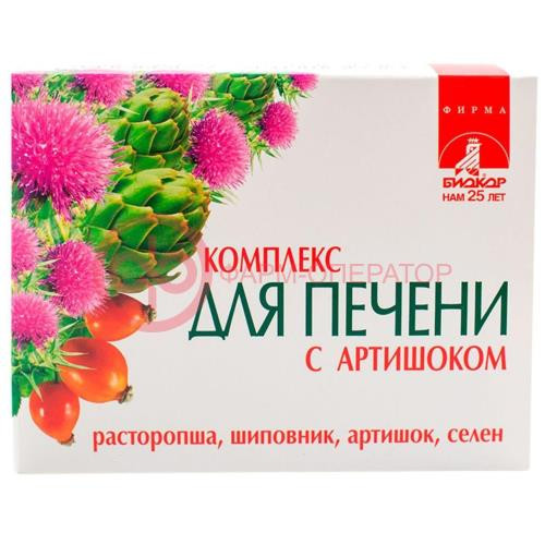 Биокор комплекс для печени таблетки 500мг №60 с артишоком Биокор комплекс для печени таблетки 500мг №60 с артишоком