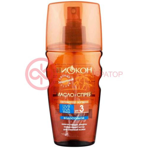 Биокон масло-спрей 160мл активатор загара spf3