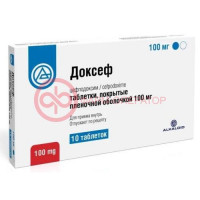 Доксеф таблетки покрытые пленочной оболочкой 100мг №10