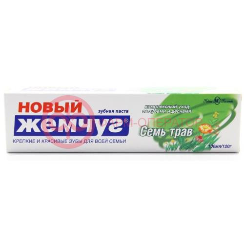 Новый жемчуг зубная паста 100мл семь трав Новый жемчуг зубная паста 100мл семь трав