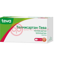 Телмисартан-тева таблетки 40мг №30