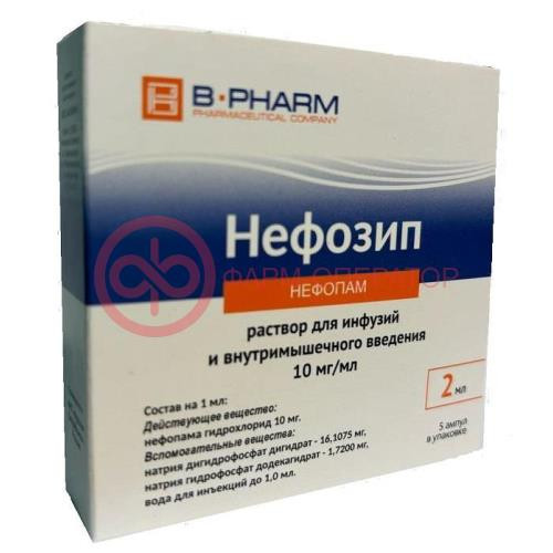 Нефозип раствор для инфузий и внутримышечного введения 10мг/мл 2мл №5 Нефозип раствор для инфузий и внутримышечного введения 10мг/мл 2мл №5
