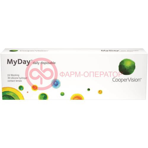 МАЙДЕЙ ДЕЙЛИ ДИСПОСАБЛЕ ЛИНЗЫ КОНТАКТНЫЕ №30 -0,50 D 14,2 ВС 8,4  [MYDAY DAILY DISPOSABLE]