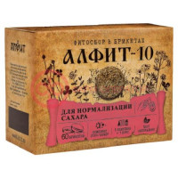 Алфит-10 для нормализации сахара фитосбор 120г утренний/вечерний