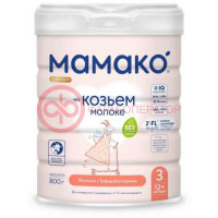 Мамако-3 премиум смесь сухая 800г на козьем молоке с 12 мес