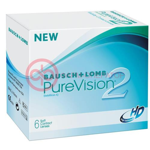 ПЮР ВИЖН 2 HD ЛИНЗЫ КОНТАКТНЫЕ №6 -1.25 DIA14 ВС 8.6  [PURE VISION]