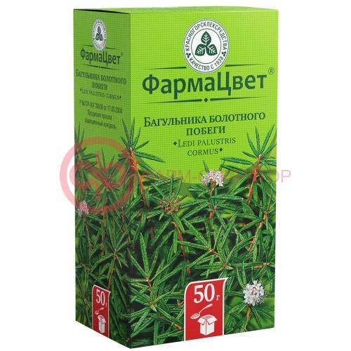Багульника болотного побеги измельченные 50г
