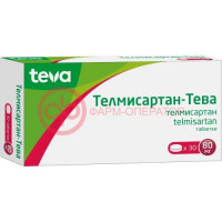 Телмисартан-тева таблетки 80мг №30