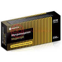 Метронидазол медисорб таблетки 250мг №20