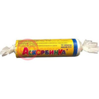 Витатека аскорбинка с сахаром таблетки жевательные 25мг 2.9г №10 вкус яблока крутка