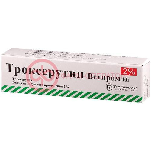 Троксерутин дс гель для наружного применения 2% 40г