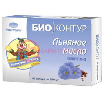 Биоконтур масло льняное 340мг. №60 капс.