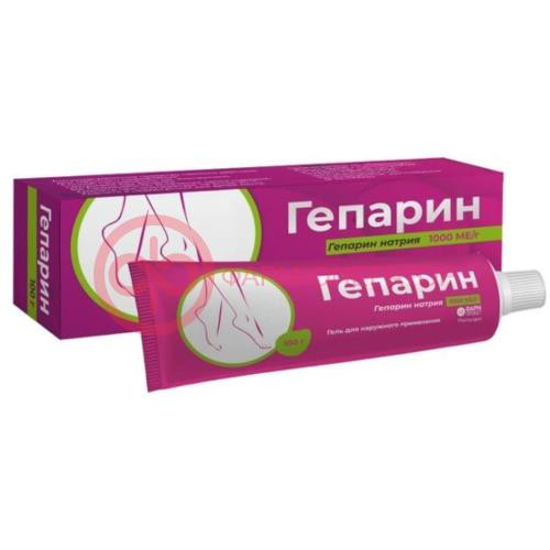 Гепарин гель для наружного применения 1000ме/г 100г Гепарин гель для наружного применения 1000ме/г 100г