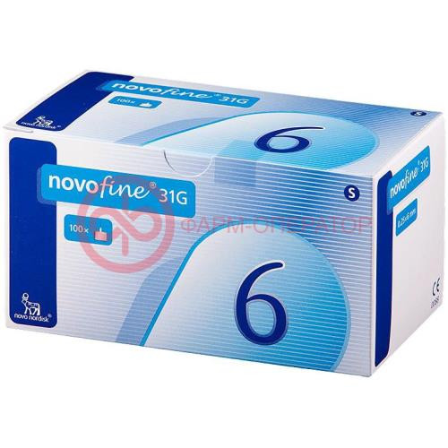 Новофайн игла для шприц-ручек №100 31g 0,25х6мм