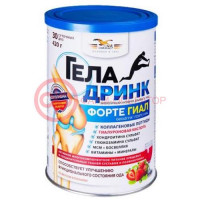 Геладринк форте гиал порошок 420г клубника