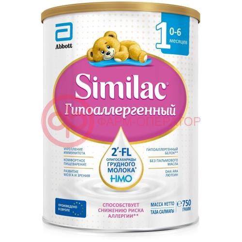Симилак гипоаллергенный 1 смесь сухая 750г д/детей 0-6 мес