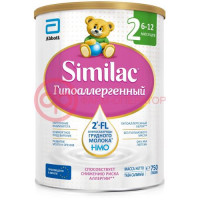 Симилак гипоаллергенный 2 смесь сухая 750г д/детей 6-12 мес