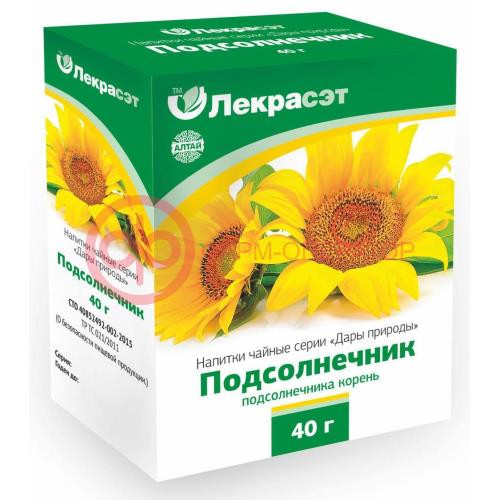Дары природы подсолнечник корень 40г. чайн. напиток /лекра-сэт/