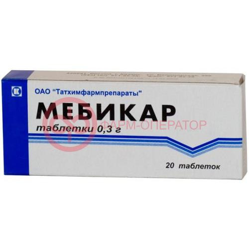 Мебикар таблетки 300мг №20 Мебикар таблетки 300мг №20