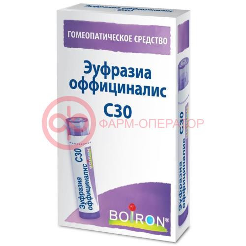 Эуфразиа оффициналис с30 гранулы гомеопатические 4г монокомп препар растит происх Эуфразиа оффициналис с30 гранулы гомеопатические 4г монокомп препар растит происх